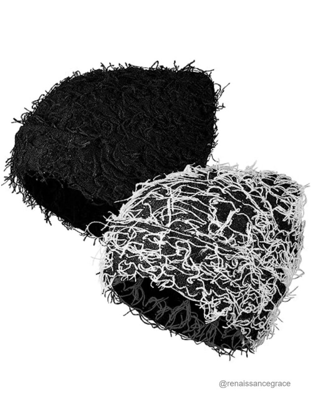 Distressed Knit Beanie 2 Pack Winter Hats Unisex Stretch Heavyweight